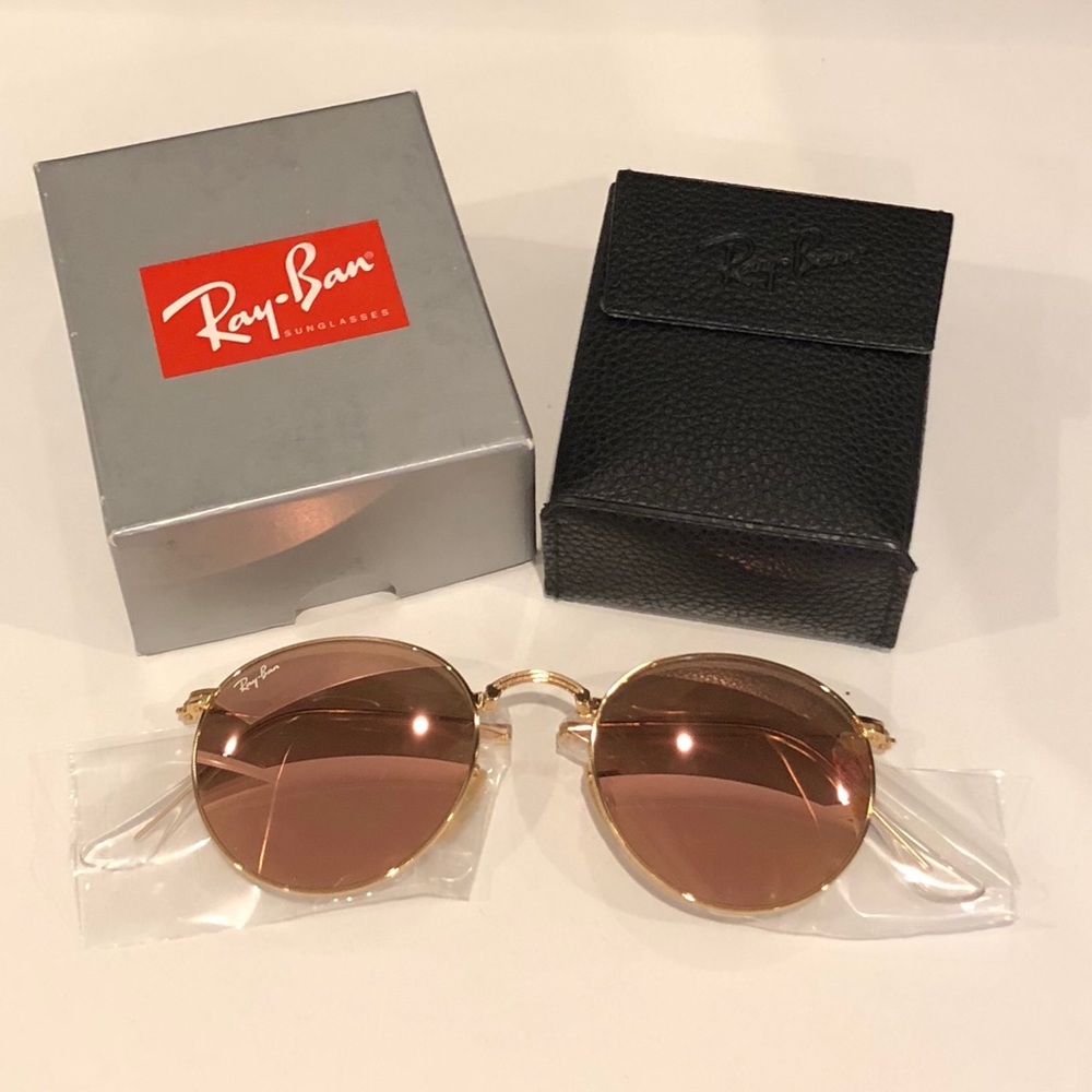 Ray-ban Round Folding Metal Sunglasses